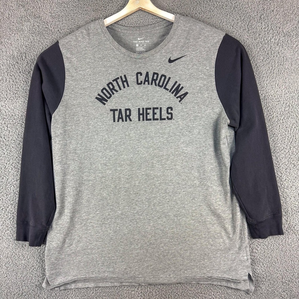 North Carolina‎ Tar Heels Shirt Mens XXL Gray Black NCAA College Basketball Nike - Picture 2 of 14